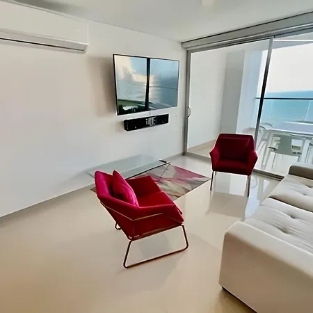 Panoramic Sea View 2 Br/pool, Gym * Cartagena
